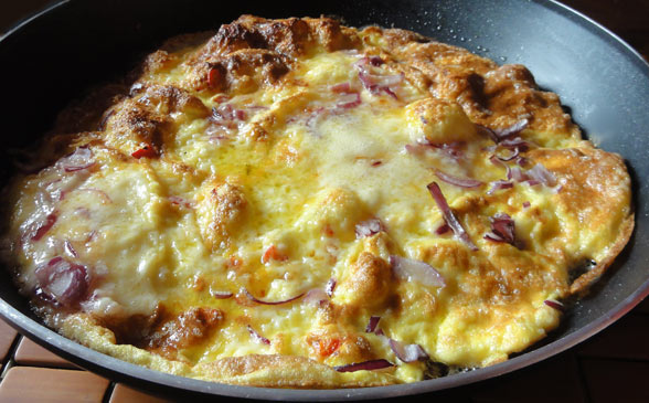 Cheese, Onion & Chilli Omelette