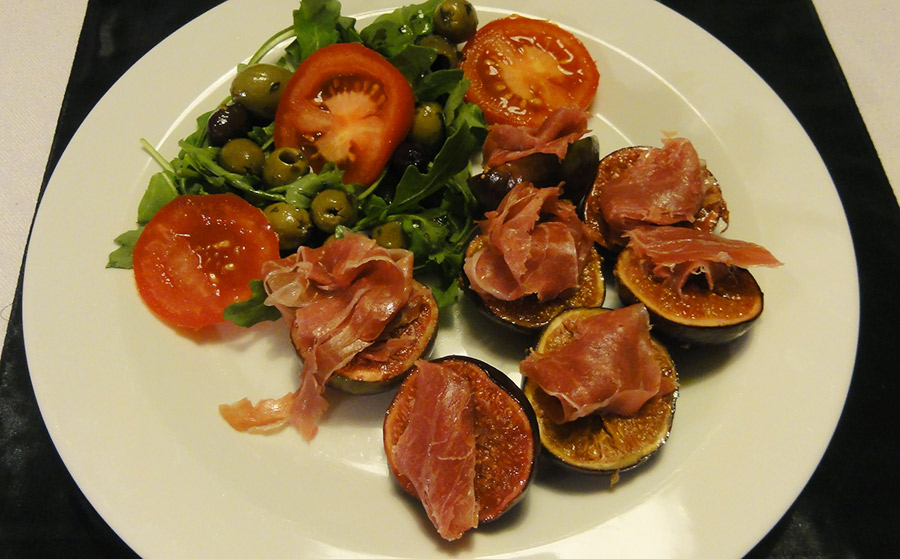 Figs with Parma Ham My Home Bistro